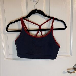 Born Primitive Warrior Navy and Red Sports Bra